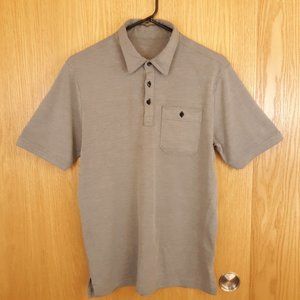 Travis Mathew Mens Golf Polo Shirt Gray Sz Medium